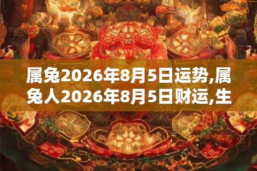属兔2026年8月5日运势,属兔人2026年8月5日财运,生肖兔2026年8月5日运势
