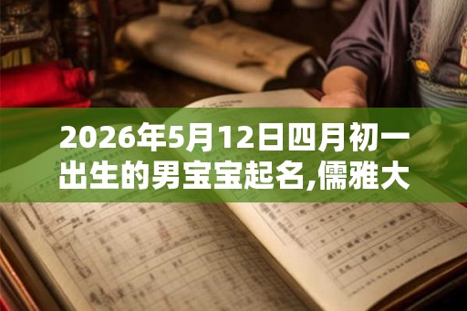 2026年5月12日四月初一出生的男宝宝起名,儒雅大方 2026年5月12日四月初一出生的男宝宝起名,儒雅大方