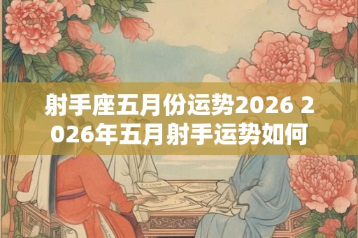 射手座五月份运势2026 2026年五月射手运势如何