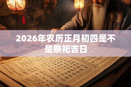 2026年农历正月初四是不是祭祀吉日