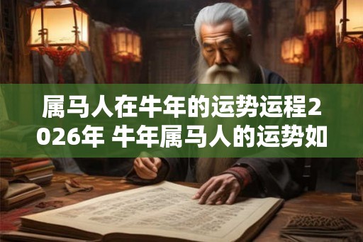 属马人在牛年的运势运程2026年 牛年属马人的运势如何