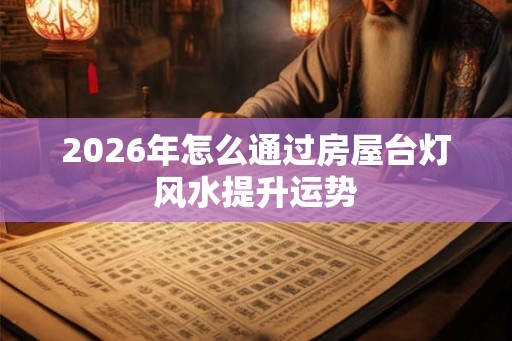 2026年怎么通过房屋台灯风水提升运势
