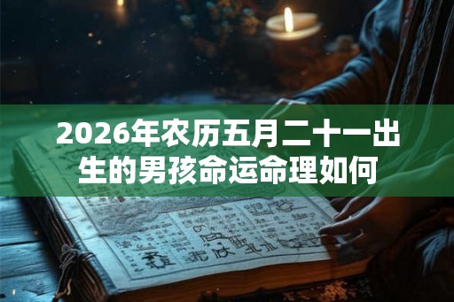 2026年农历五月二十一出生的男孩命运命理如何