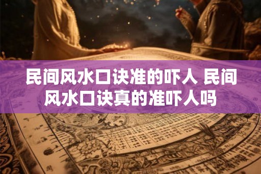 民间风水口诀准的吓人 民间风水口诀真的准吓人吗 民间风水口诀准的吓人 民间风水口诀真的准吓人吗