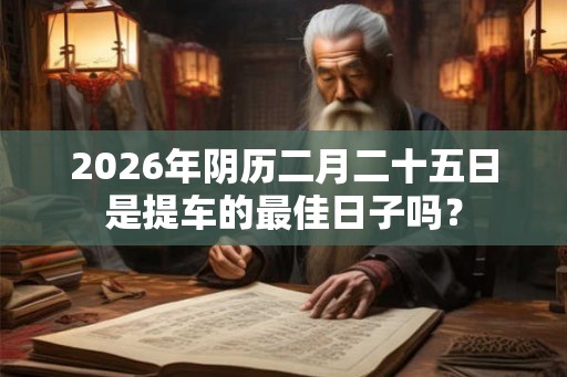 2026年阴历二月二十五日是提车的最佳日子吗？