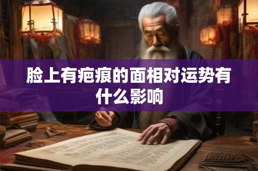脸上有疤痕的面相对运势有什么影响
