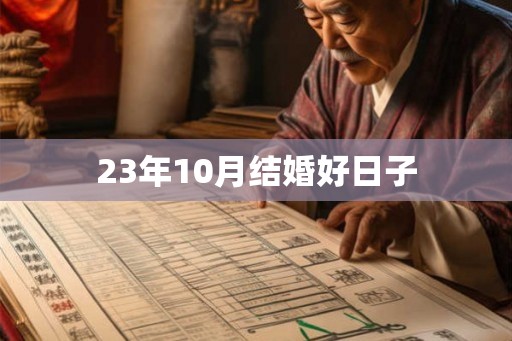 23年10月结婚好日子