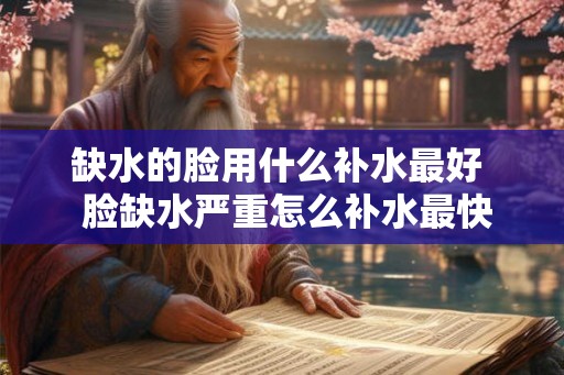 缺水的脸用什么补水最好  脸缺水严重怎么补水最快