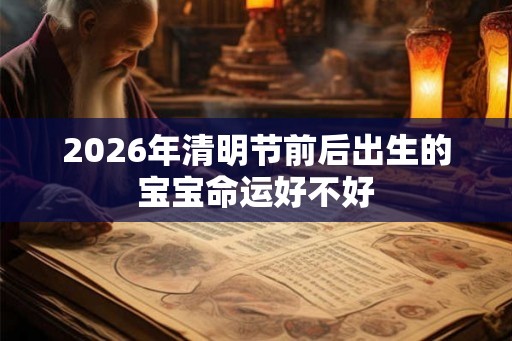 2026年清明节前后出生的宝宝命运好不好