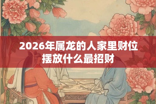2026年属龙的人家里财位摆放什么最招财 2026年属龙的人家里财位摆放什么最招财