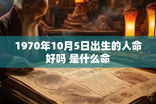 1970年10月5日出生的人命好吗 是什么命