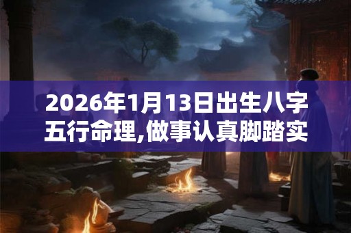2026年1月13日出生八字五行命理,做事认真脚踏实地
