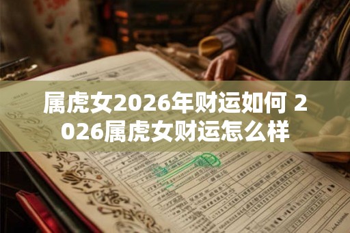 属虎女2026年财运如何 2026属虎女财运怎么样
