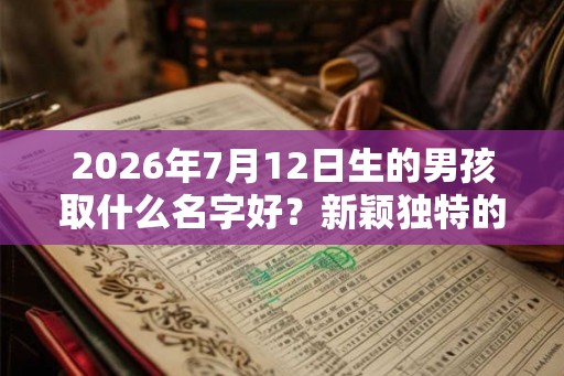 2026年7月12日生的男孩取什么名字好？新颖独特的男宝宝名字