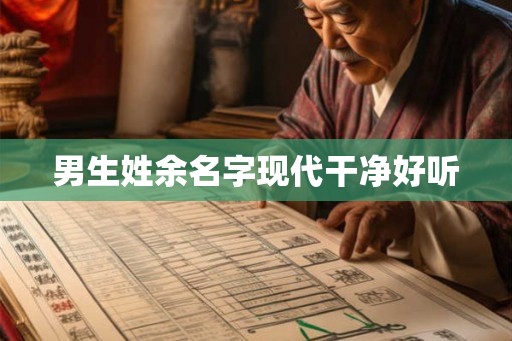 男生姓余名字现代干净好听 男生姓余名字现代干净好听