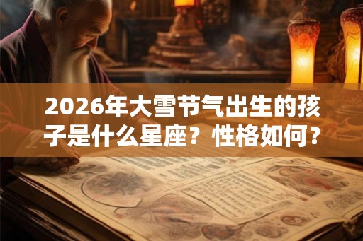 2026年大雪节气出生的孩子是什么星座？性格如何？