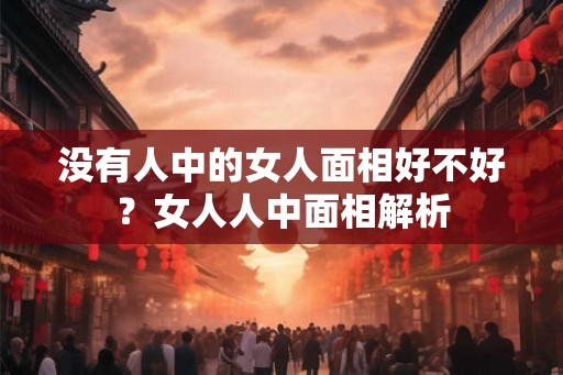 没有人中的女人面相好不好？女人人中面相解析