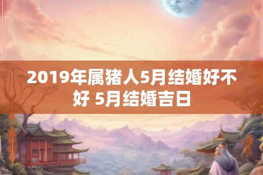 2019年属猪人5月结婚好不好 5月结婚吉日