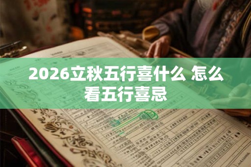 2026立秋五行喜什么 怎么看五行喜忌