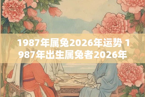 1987年属兔2026年运势 1987年出生属兔者2026年运势如何