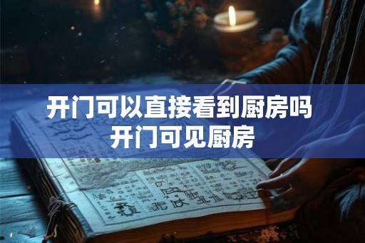 开门可以直接看到厨房吗 开门可见厨房