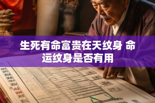 生死有命富贵在天纹身 命运纹身是否有用 生死有命富贵在天纹身 命运纹身是否有用