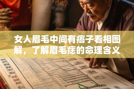 女人眉毛中间有痦子看相图解，了解眉毛痣的命理含义