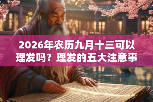 2026年农历九月十三可以理发吗？理发的五大注意事项你知道几个？