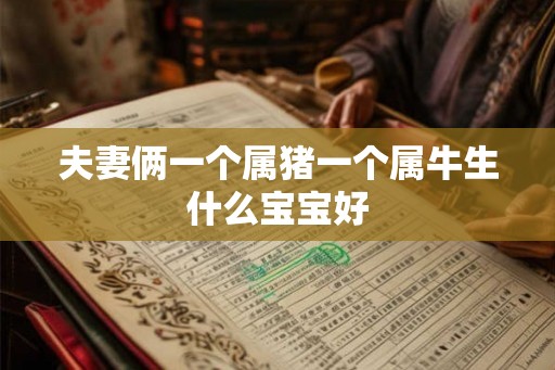 夫妻俩一个属猪一个属牛生什么宝宝好