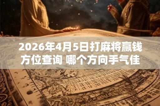 2026年4月5日打麻将赢钱方位查询 哪个方向手气佳