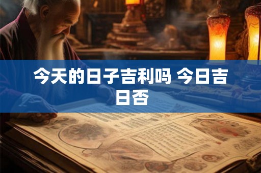 今天的日子吉利吗 今日吉日否