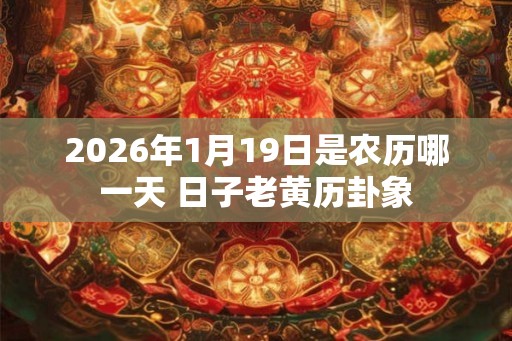 2026年1月19日是农历哪一天 日子老黄历卦象