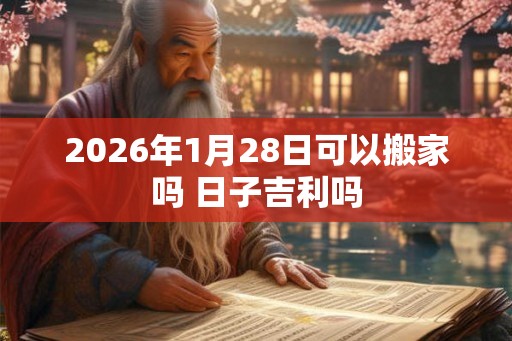 2026年1月28日可以搬家吗 日子吉利吗