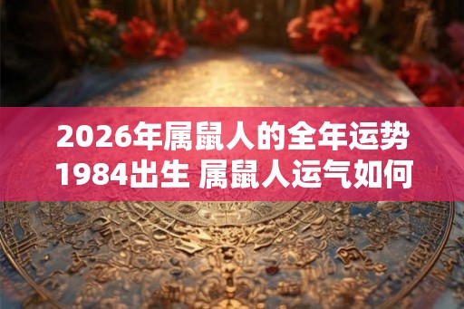 2026年属鼠人的全年运势1984出生 属鼠人运气如何