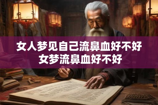 女人梦见自己流鼻血好不好 女梦流鼻血好不好