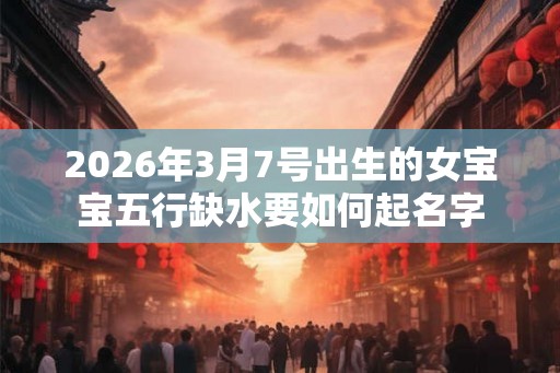 2026年3月7号出生的女宝宝五行缺水要如何起名字