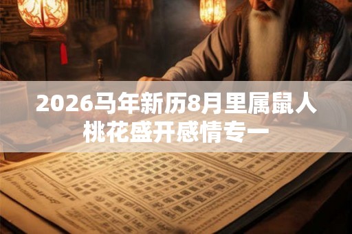 2026马年新历8月里属鼠人桃花盛开感情专一 2026马年新历8月里属鼠人桃花盛开感情专一