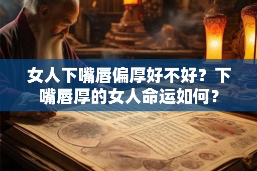 女人下嘴唇偏厚好不好？下嘴唇厚的女人命运如何？