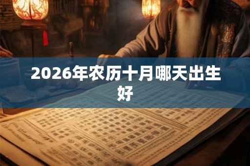 2026年农历十月哪天出生好