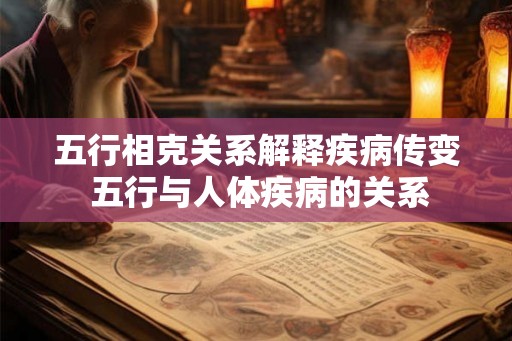 五行相克关系解释疾病传变 五行与人体疾病的关系
