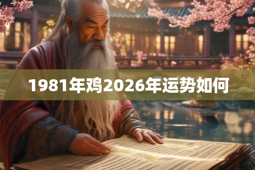 1981年鸡2026年运势如何