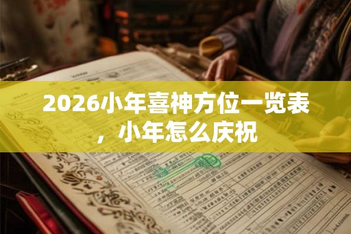 2026小年喜神方位一览表，小年怎么庆祝