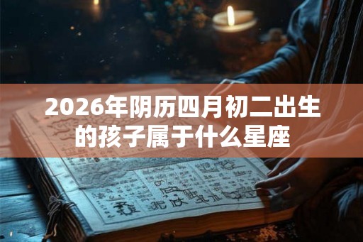2026年阴历四月初二出生的孩子属于什么星座