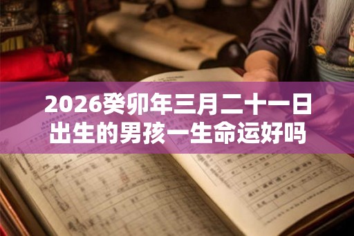 2026癸卯年三月二十一日出生的男孩一生命运好吗