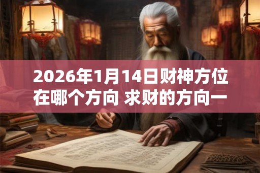 2026年1月14日财神方位在哪个方向 求财的方向一览