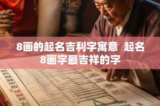 8画的起名吉利字寓意  起名8画字最吉祥的字