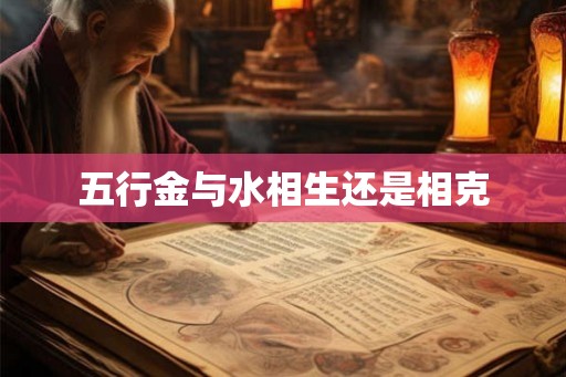五行金与水相生还是相克