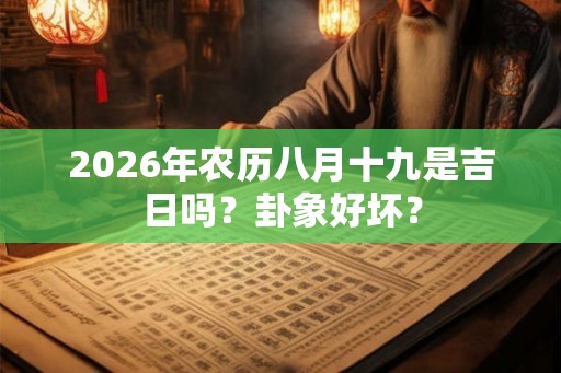 2026年农历八月十九是吉日吗？卦象好坏？