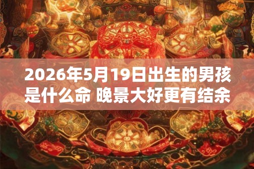 2026年5月19日出生的男孩是什么命 晚景大好更有结余