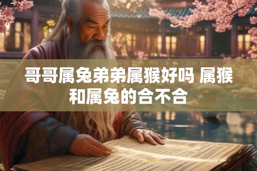 哥哥属兔弟弟属猴好吗 属猴和属兔的合不合